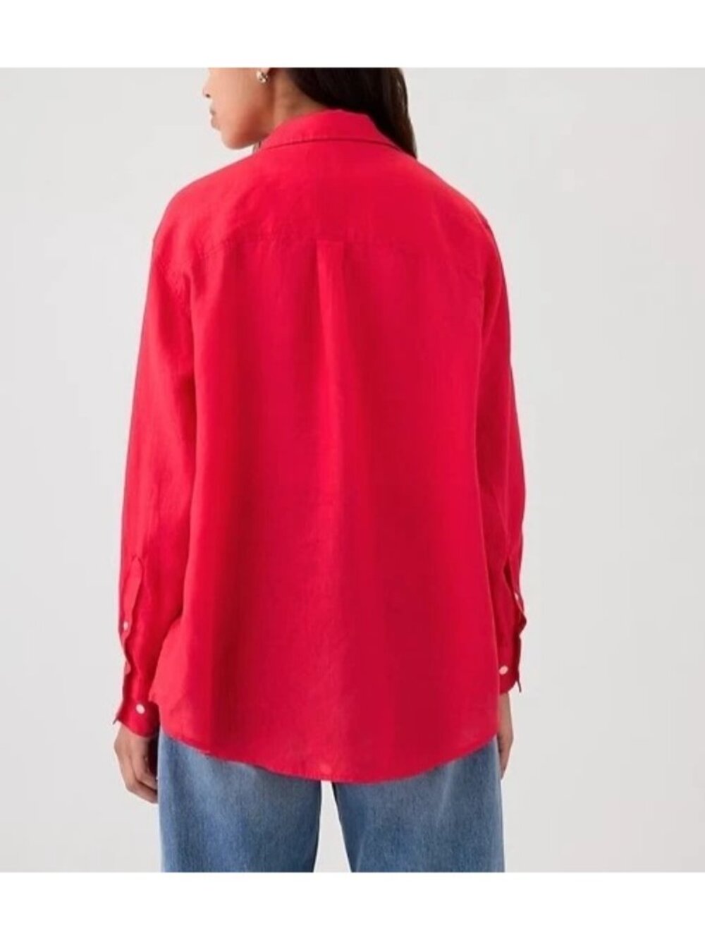 GAP Red Button-Down Shirt - Picture 10 of 11